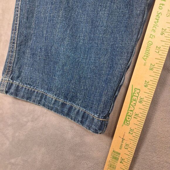 Vintage Bugle Boy Baggy Jeans Mens 34x34 Blue double knee carpenter utility Rare - Picture 8 of 10